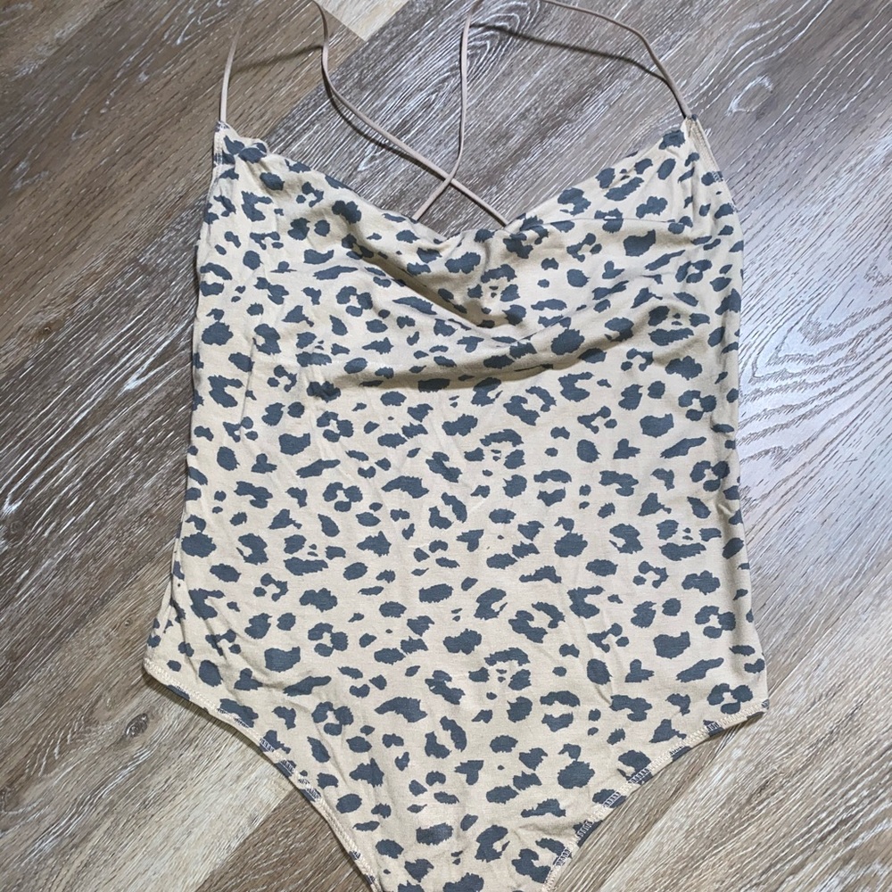 Abercrombie and Fitch leopard print bodysuit. Size small